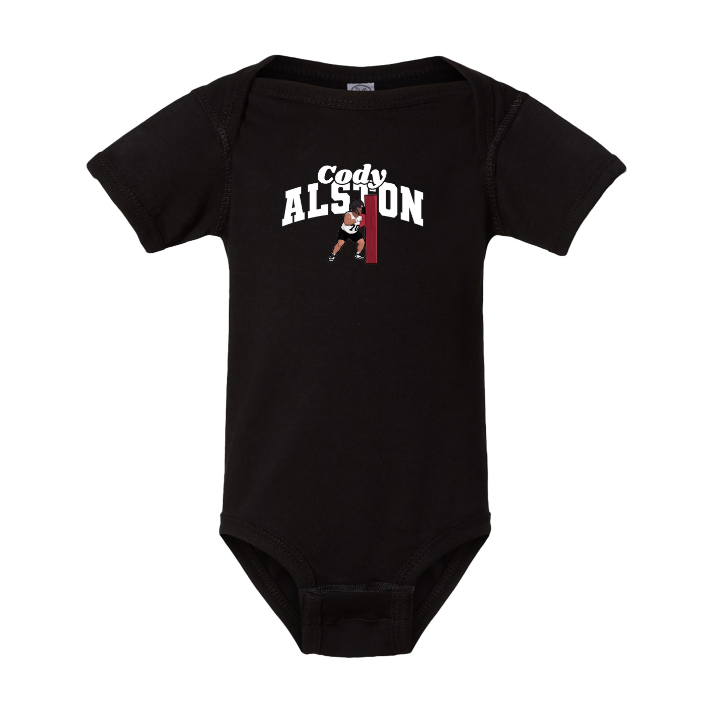 Baby Onesie — Signature Arch in Black