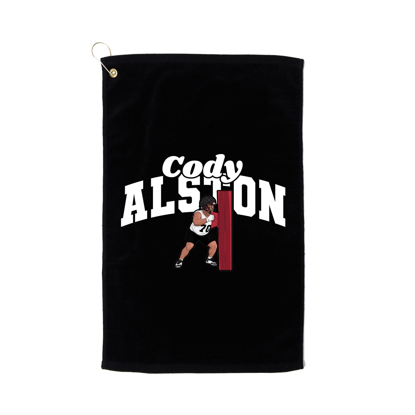 Golf Towel — Signature Arch in Black