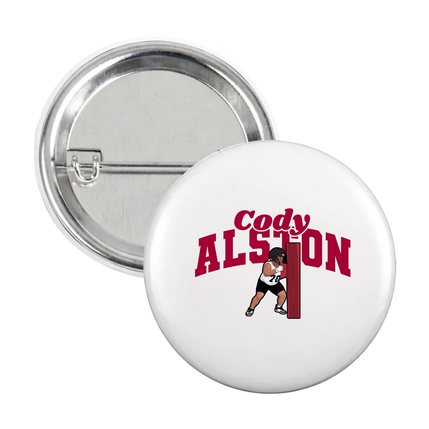 Game Day Button — Signature Arch in White