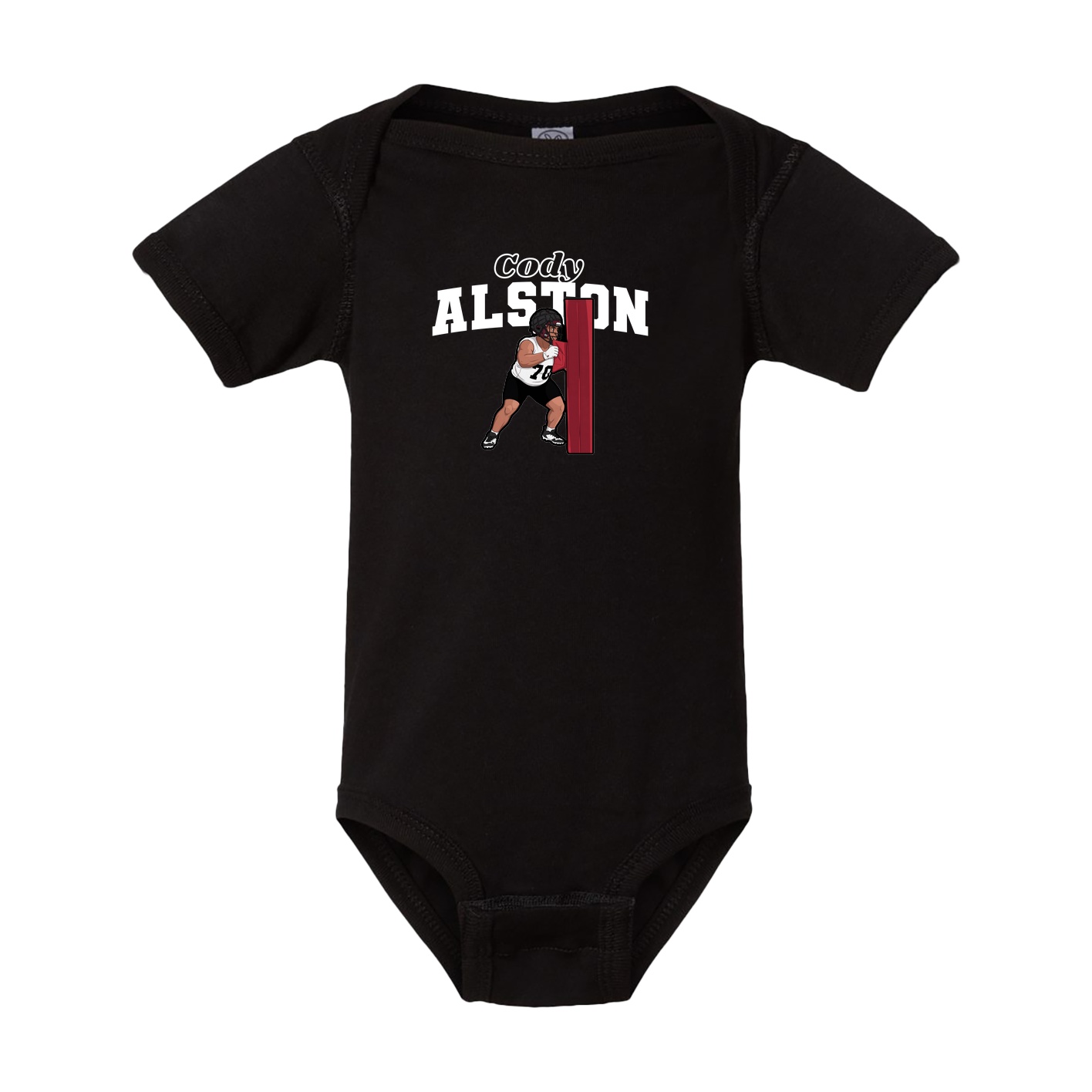 Baby Onesie — Name Arch in Black