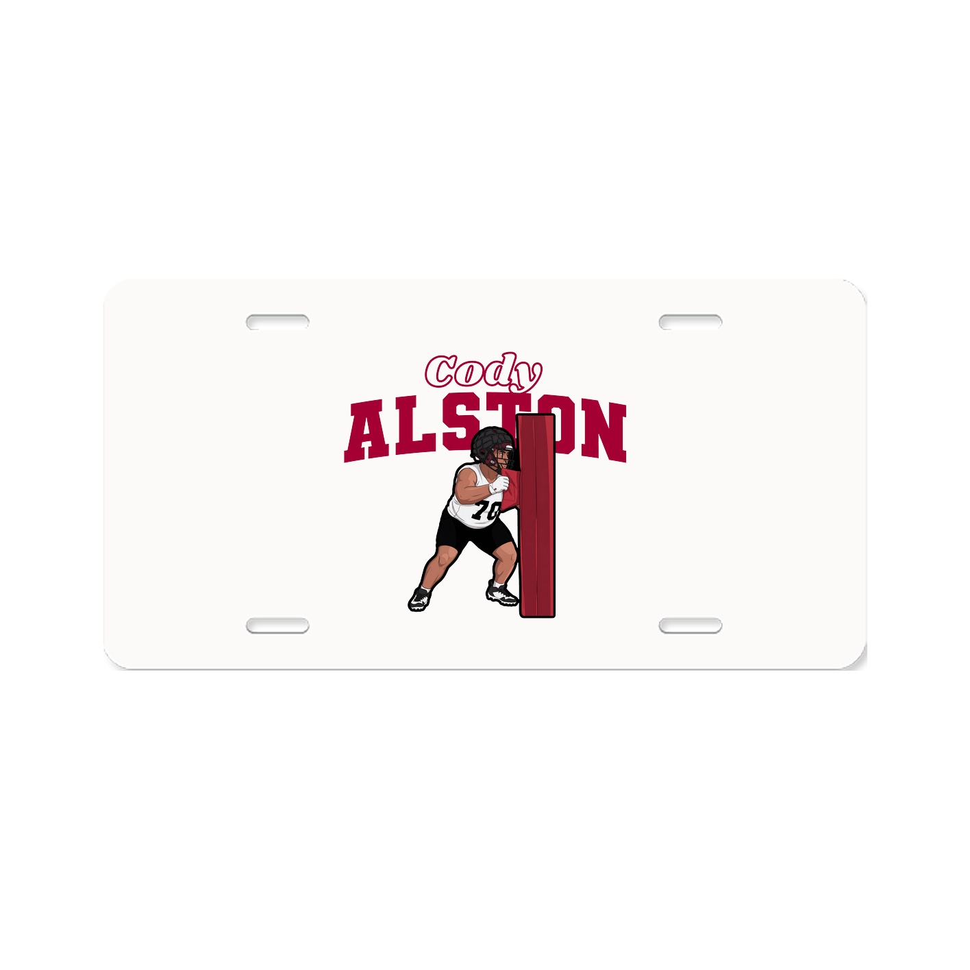 License Plate — Name Arch in Classic