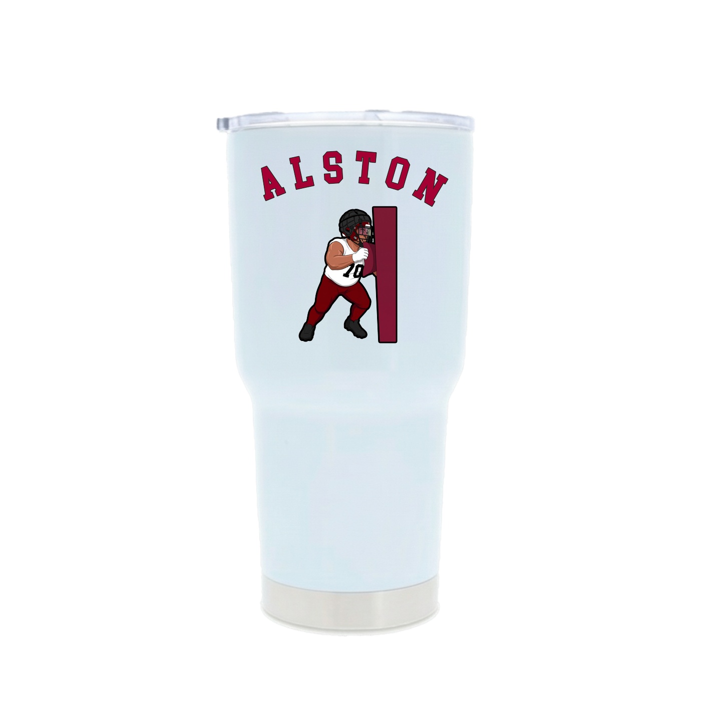 30oz Stainless Steel Tumbler — Shirsey Arch in White