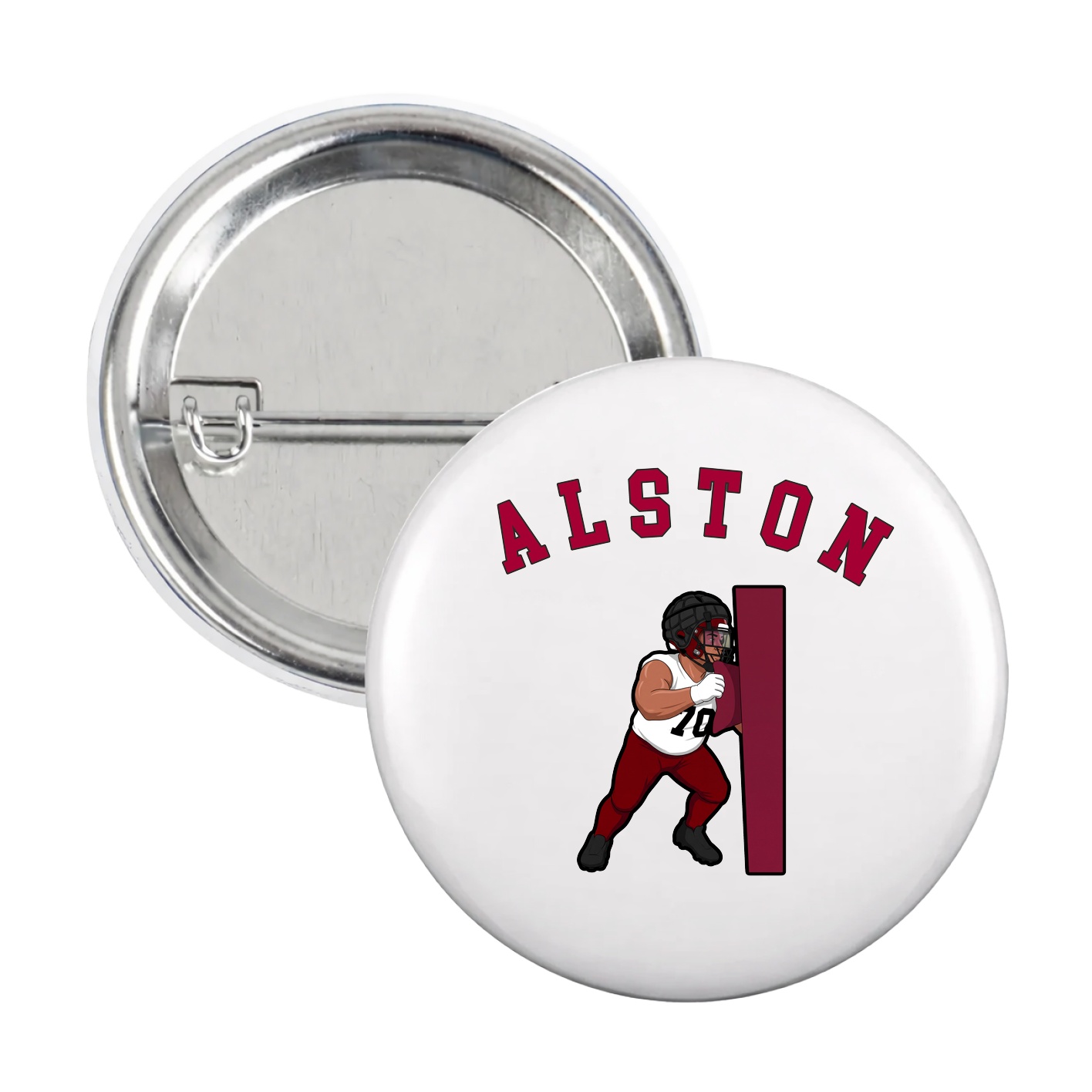 Game Day Button — Shirsey Arch in White