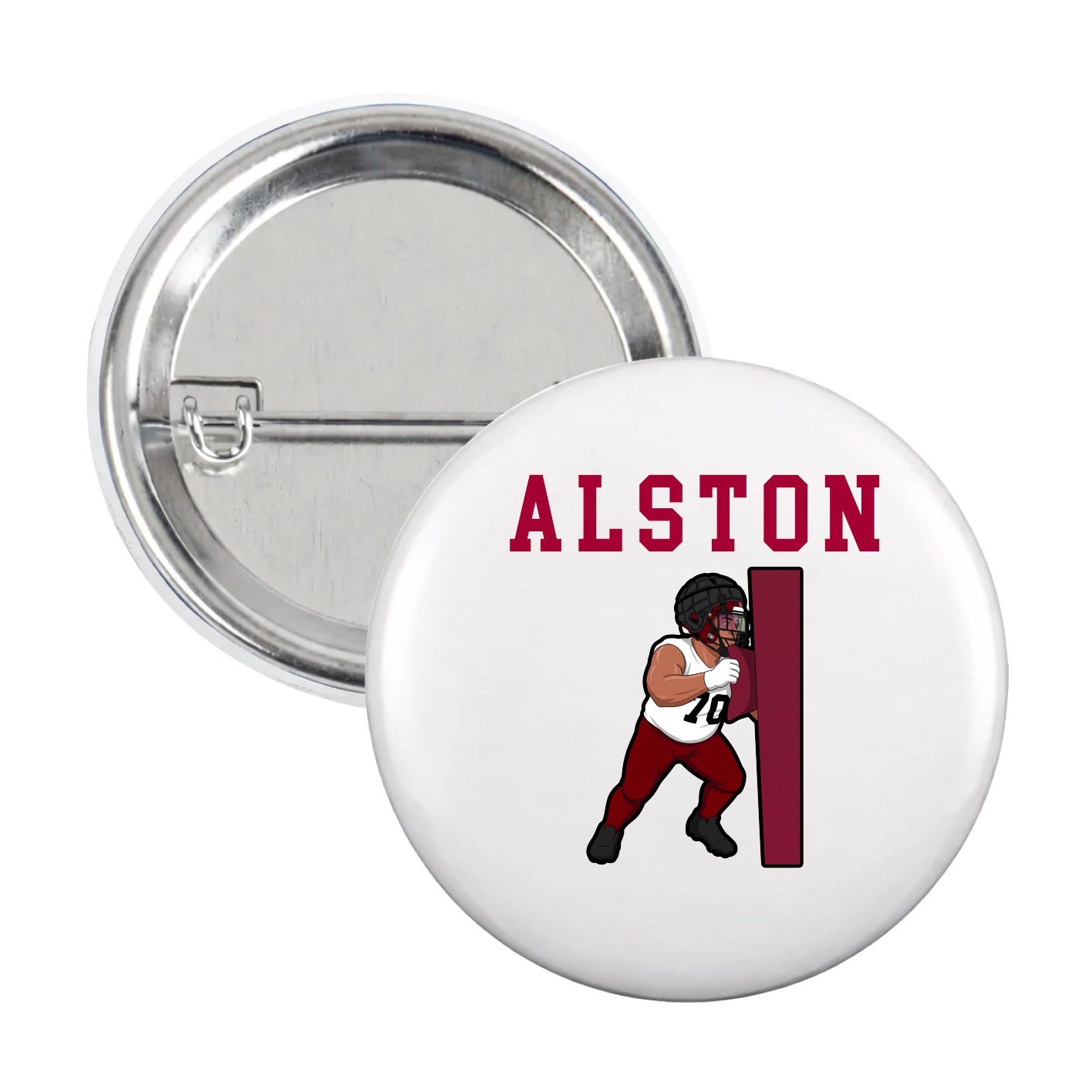 Game Day Button — Shirsey in White