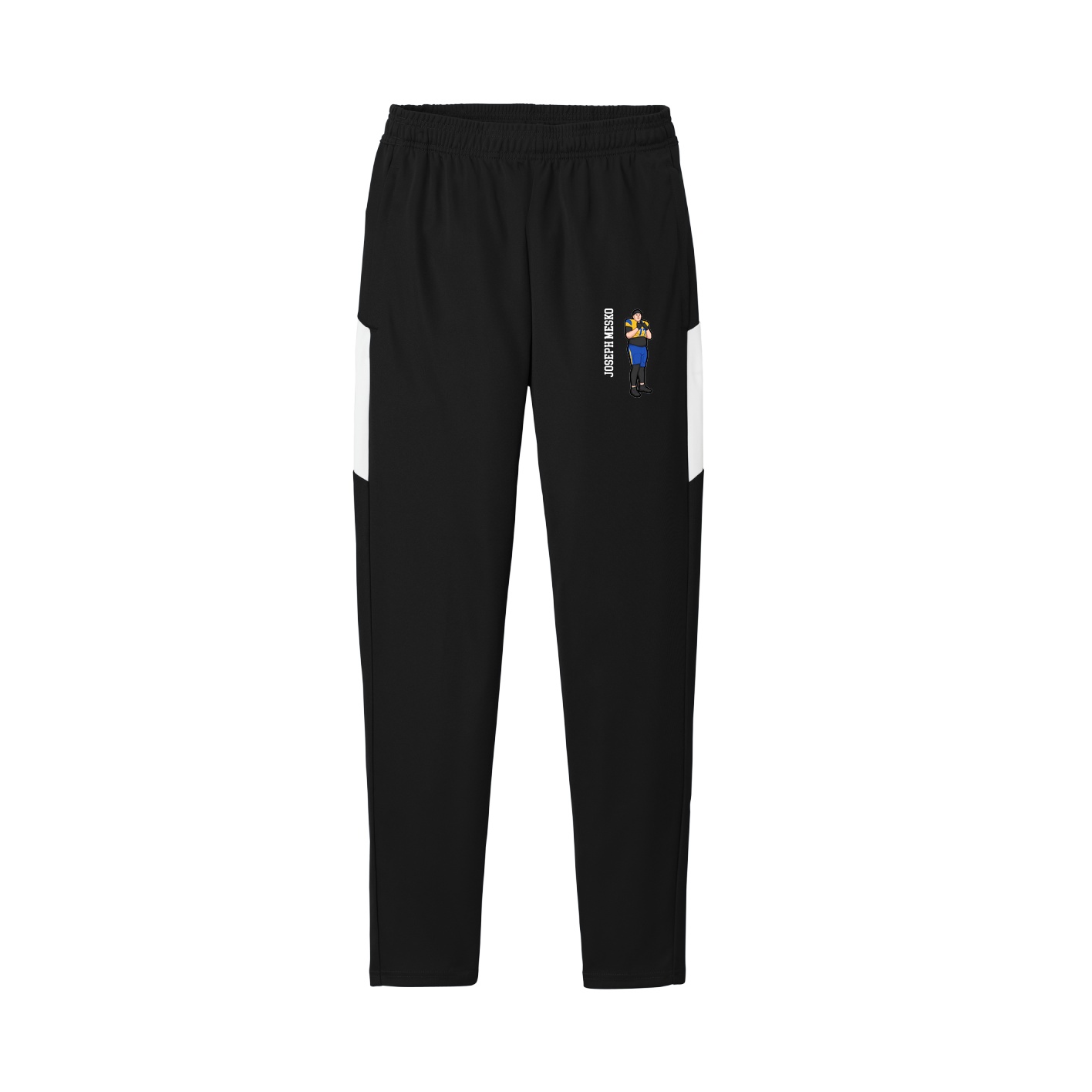 Team Travel Pant — Name Vertical in Black/White