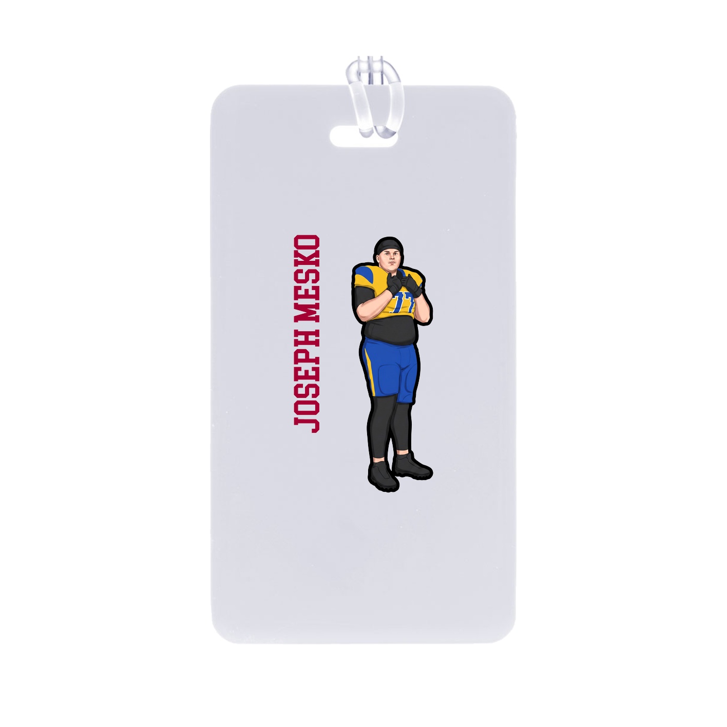 Bag Tag — Name Vertical in Classic