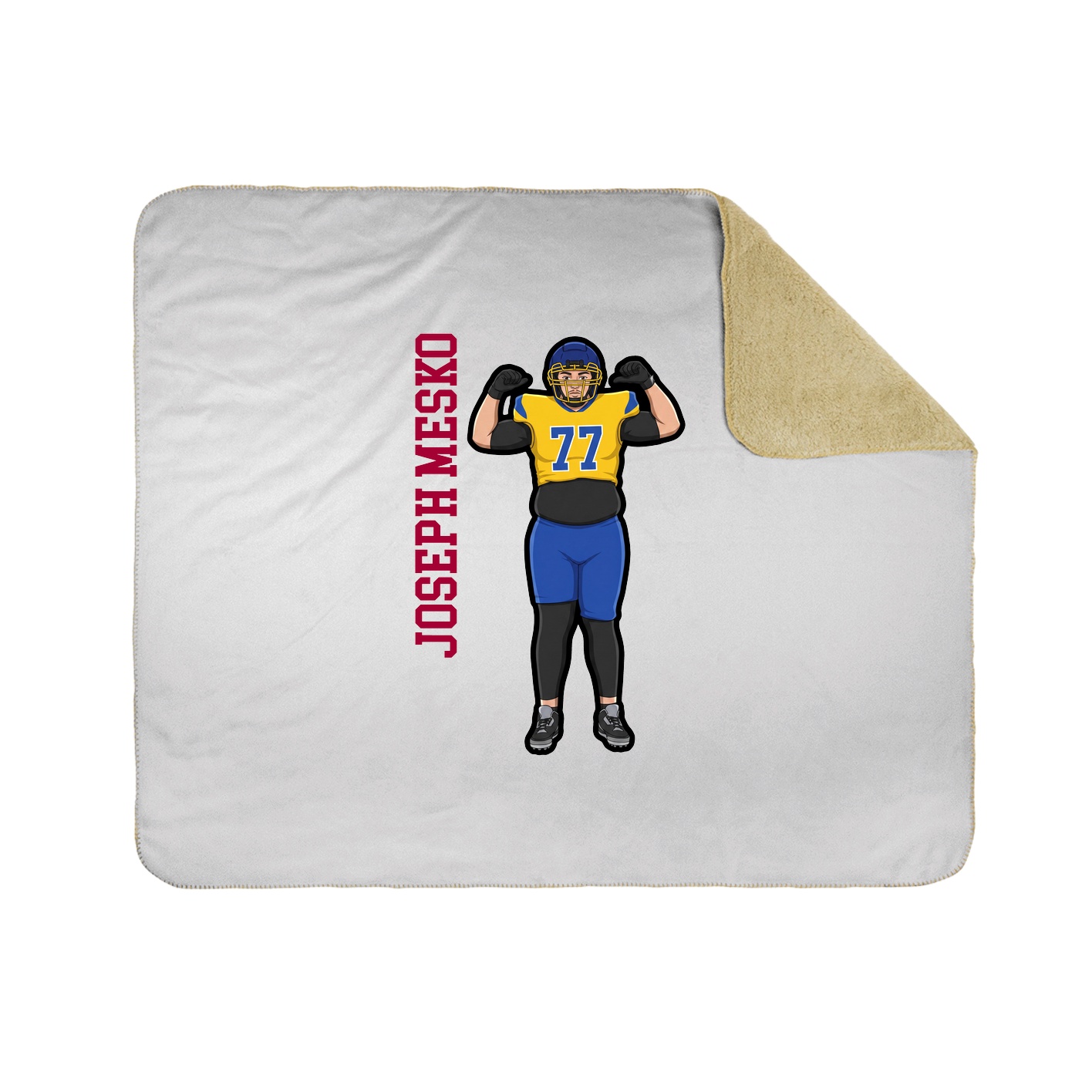 50x60 Sherpa Lined Throw Blanket