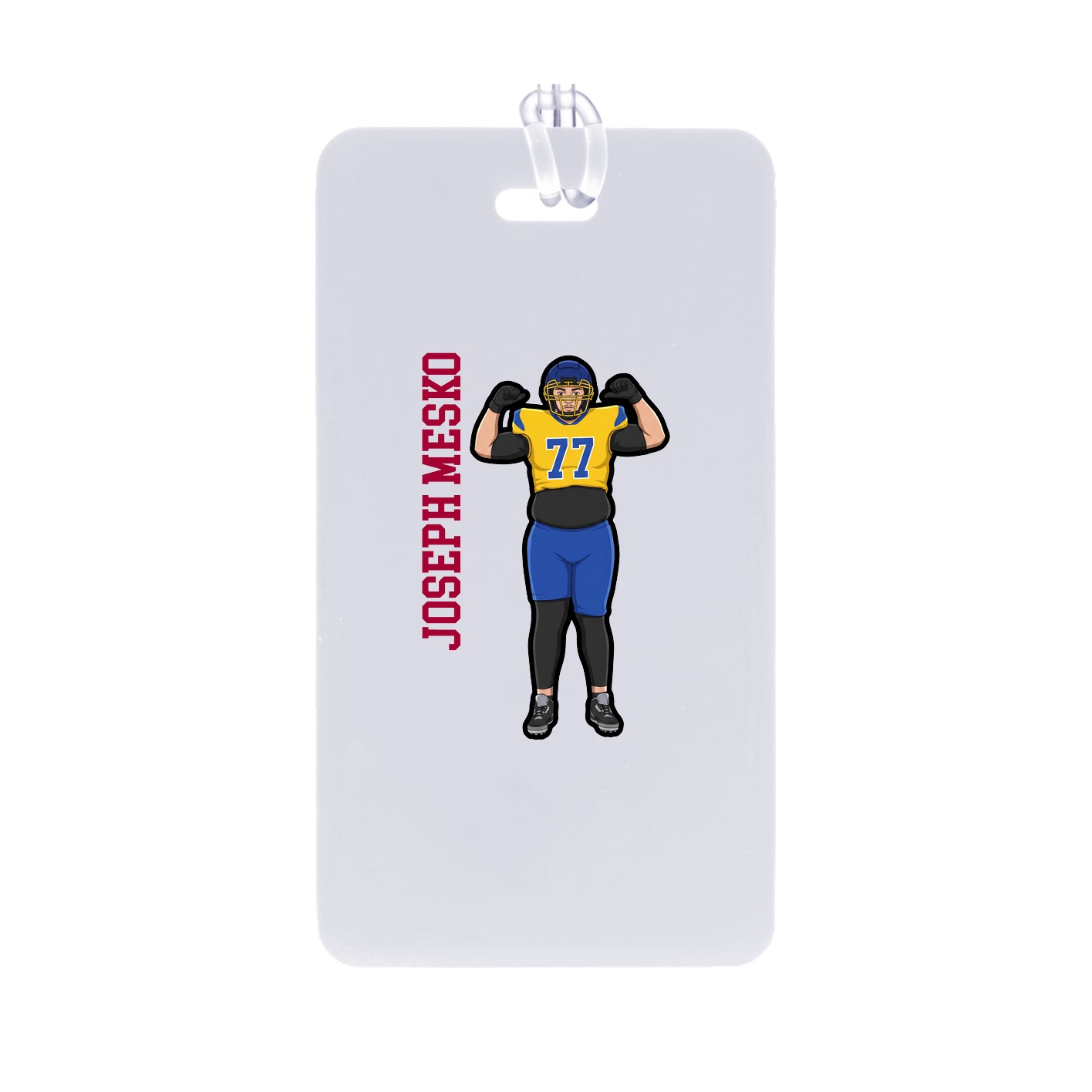 Bag Tag — Name Vertical in Classic