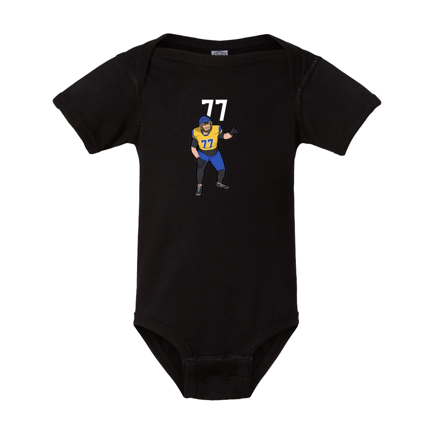 Baby Onesie — Number Top in Black