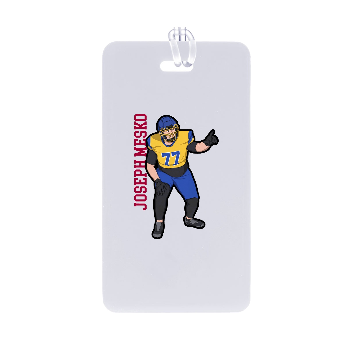 Bag Tag — Name Vertical in Classic