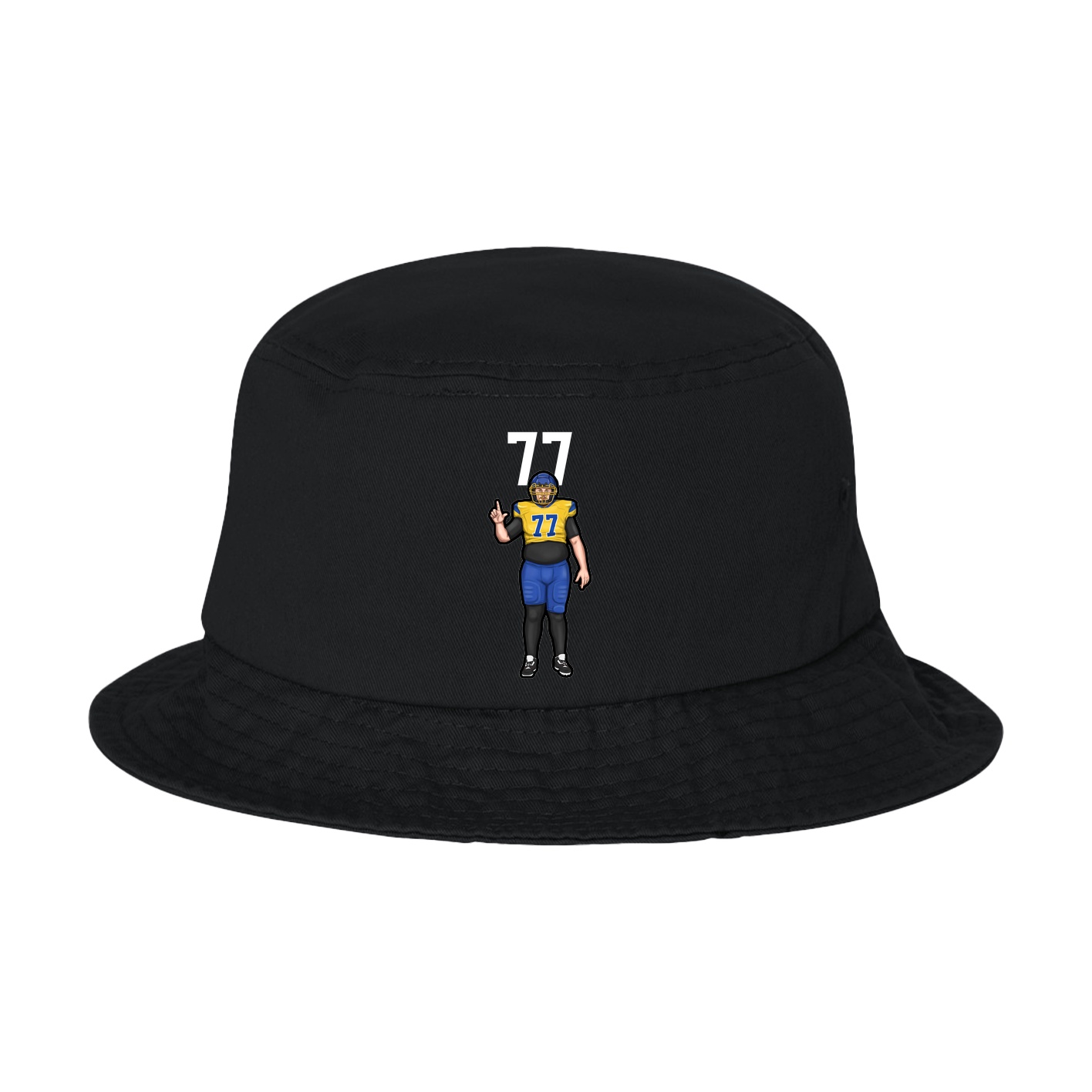 Bucket Cap — Number Top in Black