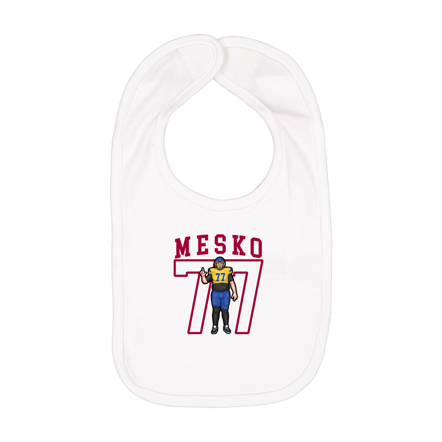 Infant Bib — Shirsey in White