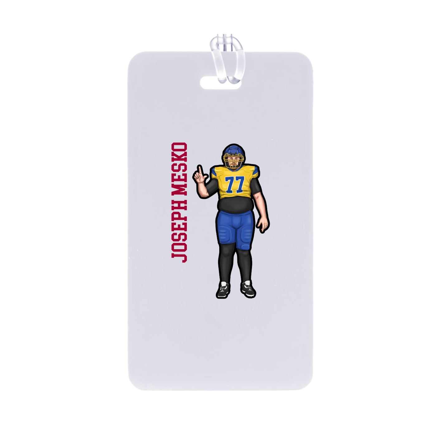 Bag Tag — Name Vertical in Classic