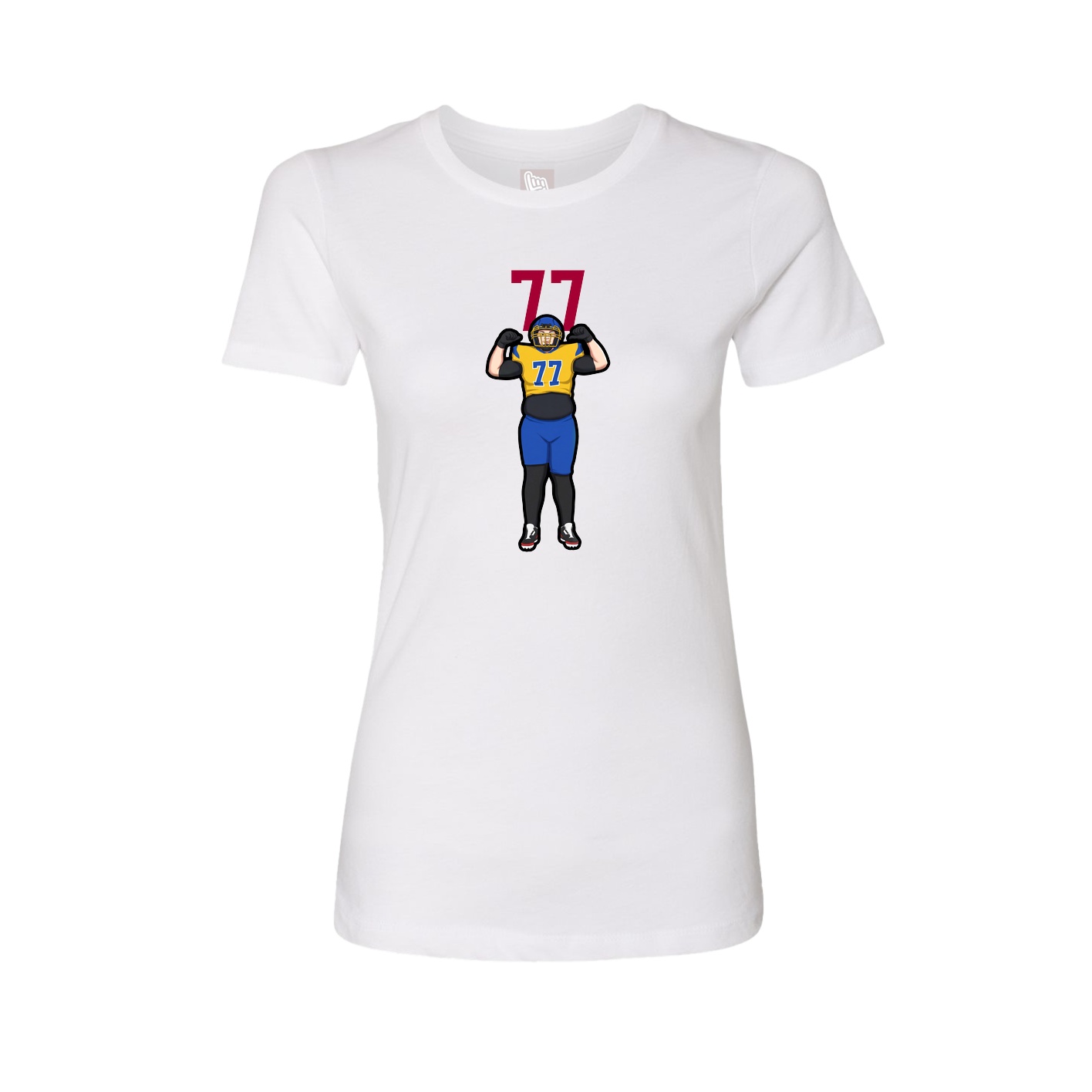 Womens Tee — Number Top in White