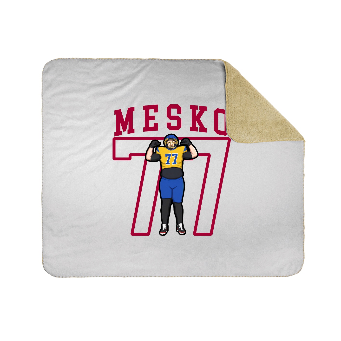 50x60 Sherpa Lined Throw Blanket