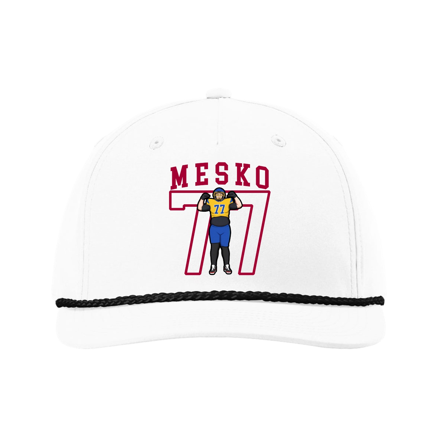 Five-Panel Classic Rope Cap — Shirsey in White