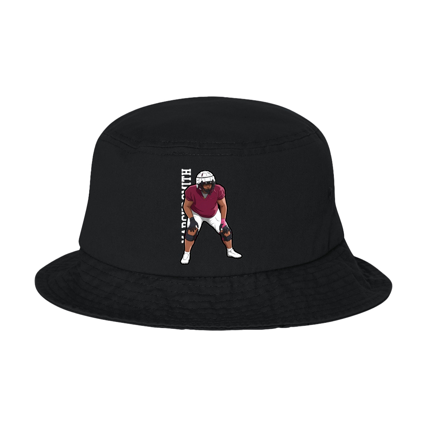 Bucket Cap — Name Vertical in Black