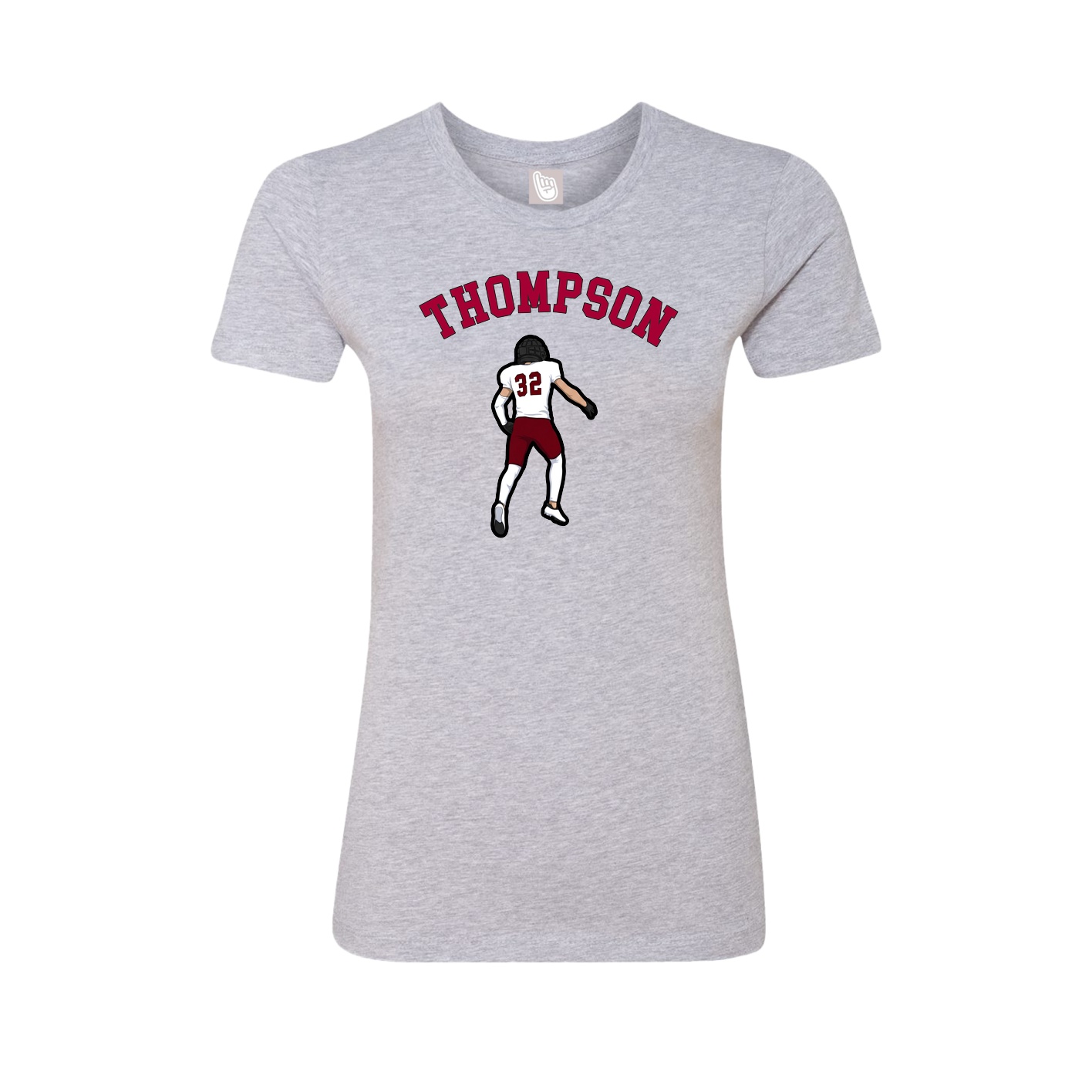 Fitted Women's Tee — Shirsey Arch in Grey