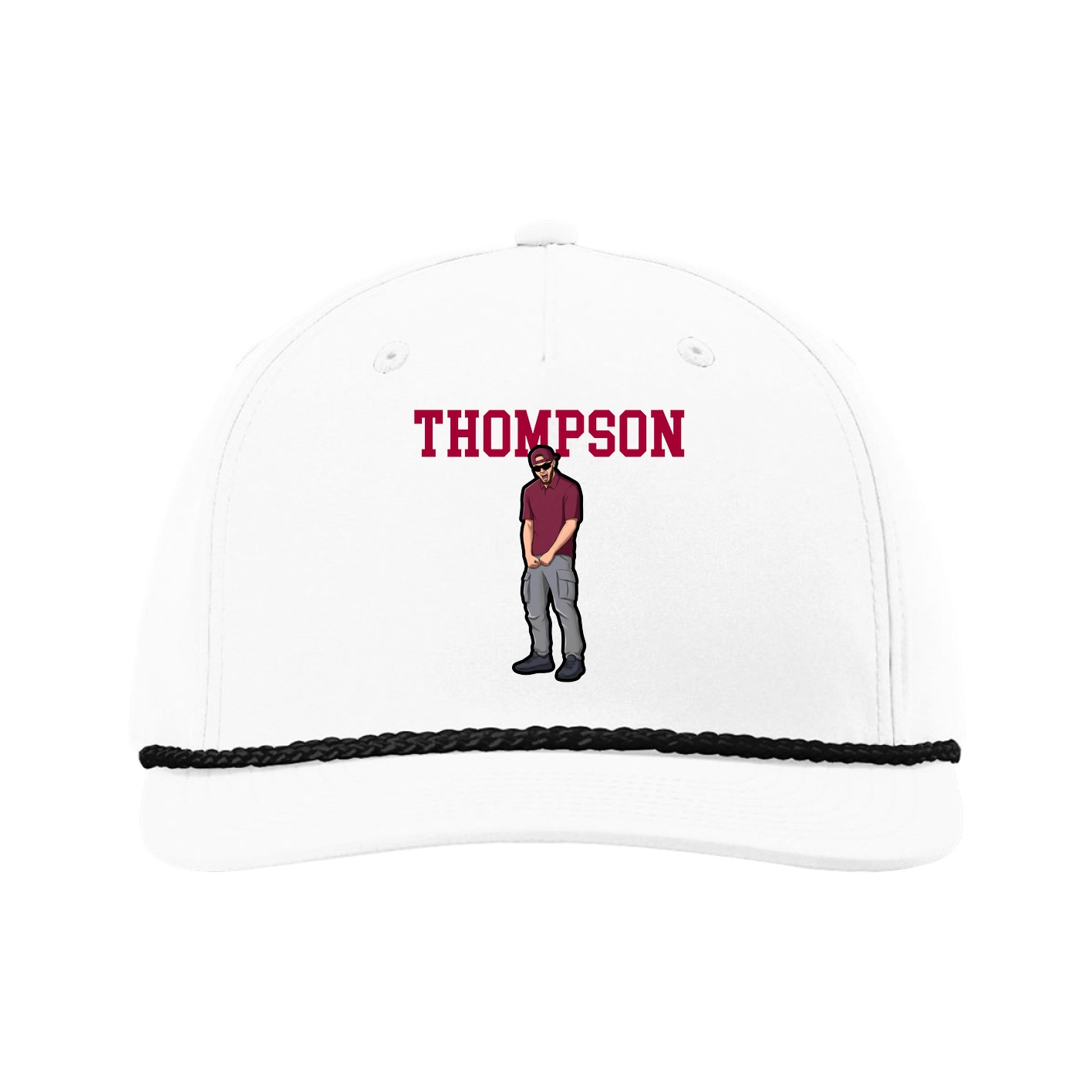 Five-Panel Classic Rope Cap — Shirsey in White