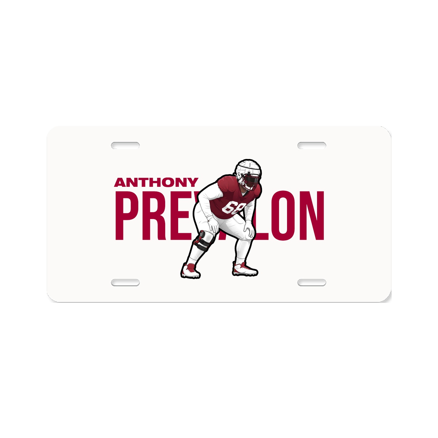 License Plate — Player Name in Classic