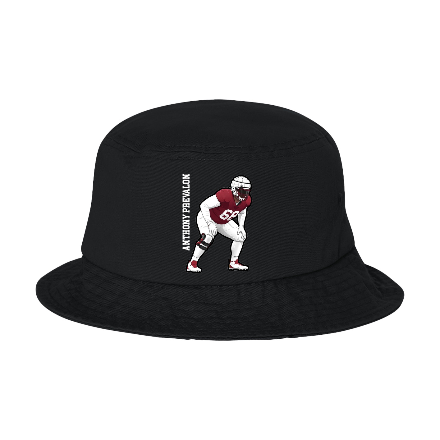 Bucket Cap — Name Vertical in Black