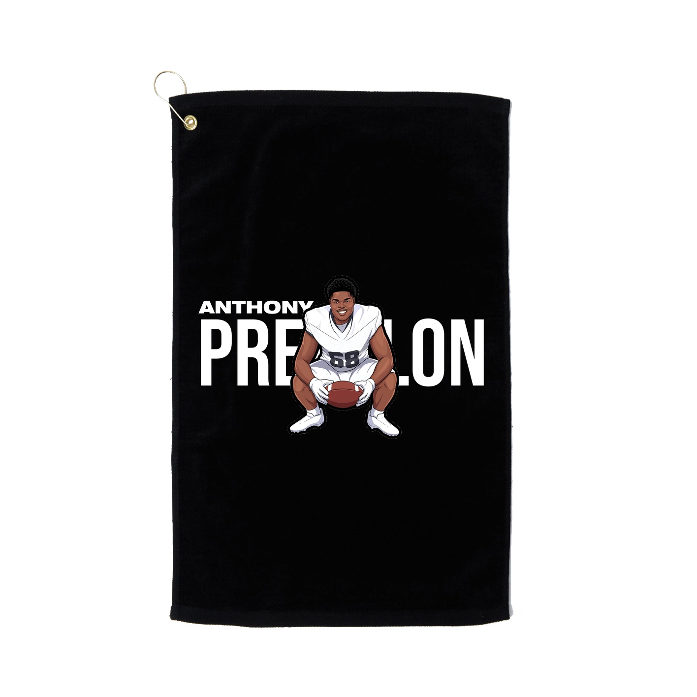 Golf Towel — Player Name in Black