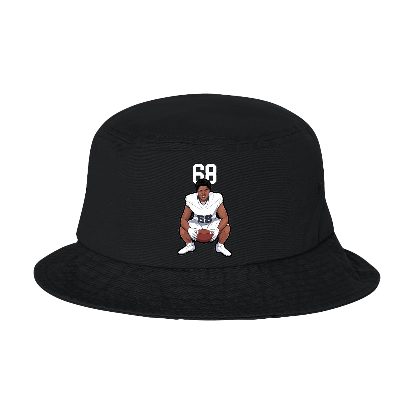 Bucket Cap — Number Top in Black