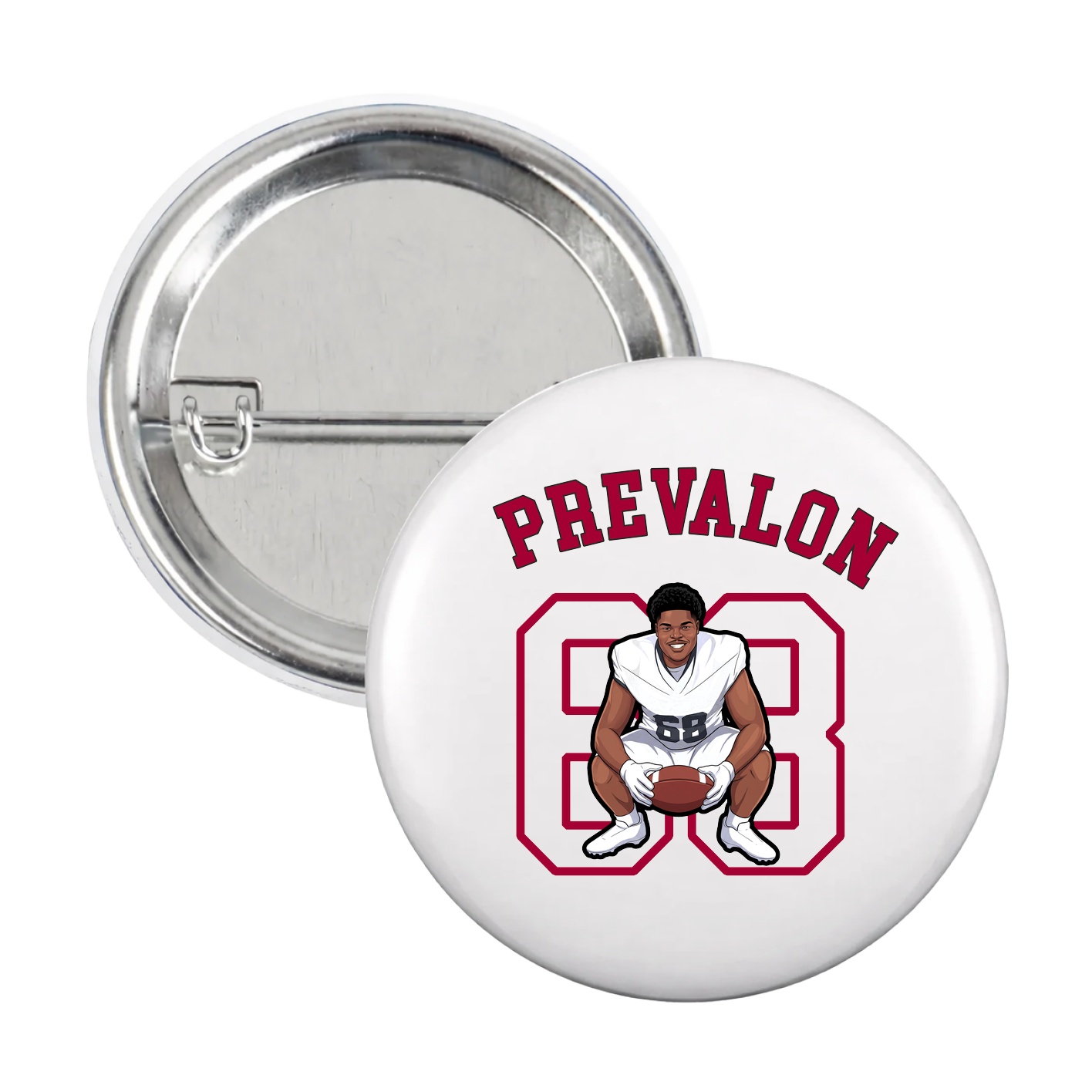 Game Day Button — Shirsey Arch in White