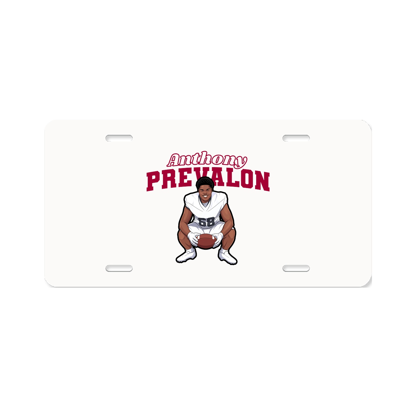 License Plate — Name Arch in Classic