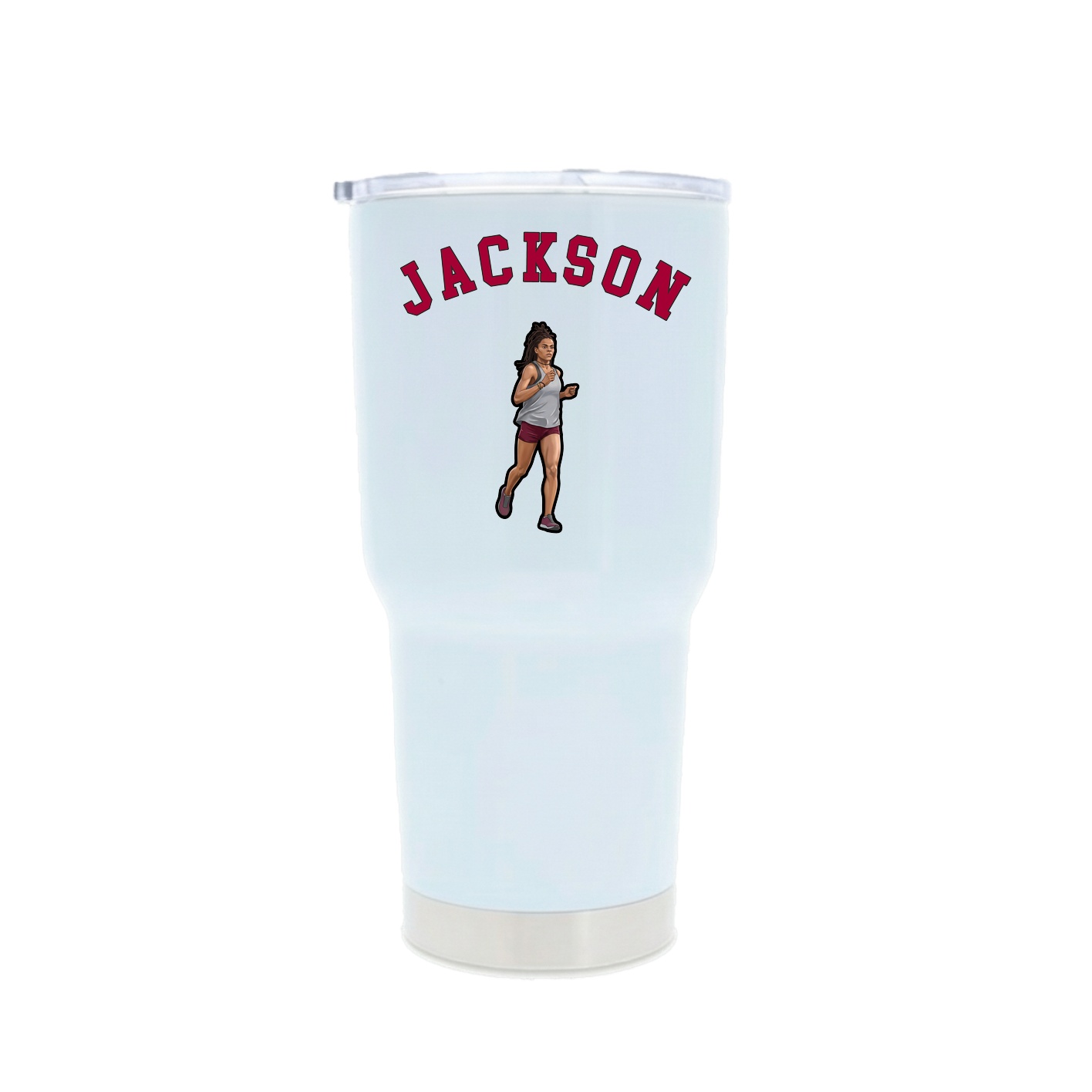 30oz Stainless Steel Tumbler — Shirsey Arch in White