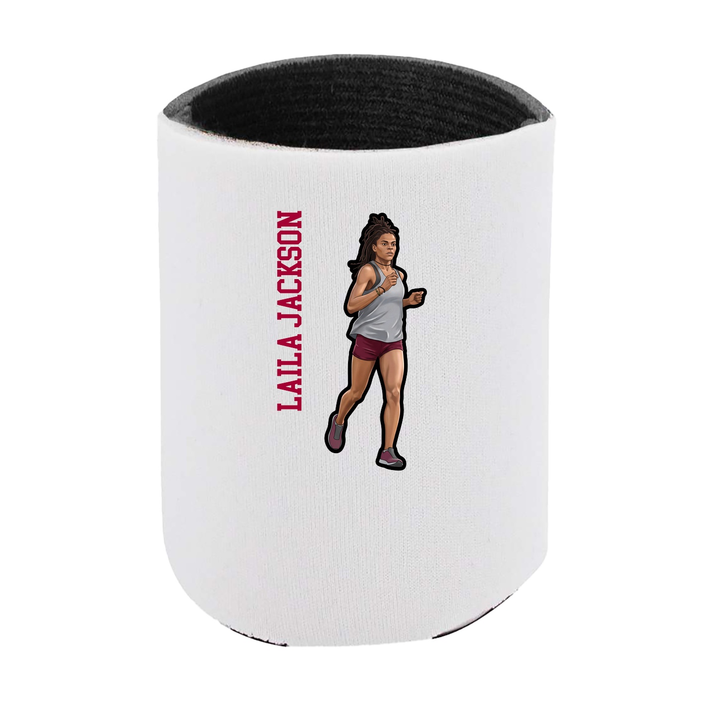 Can Holder — Name Vertical in White