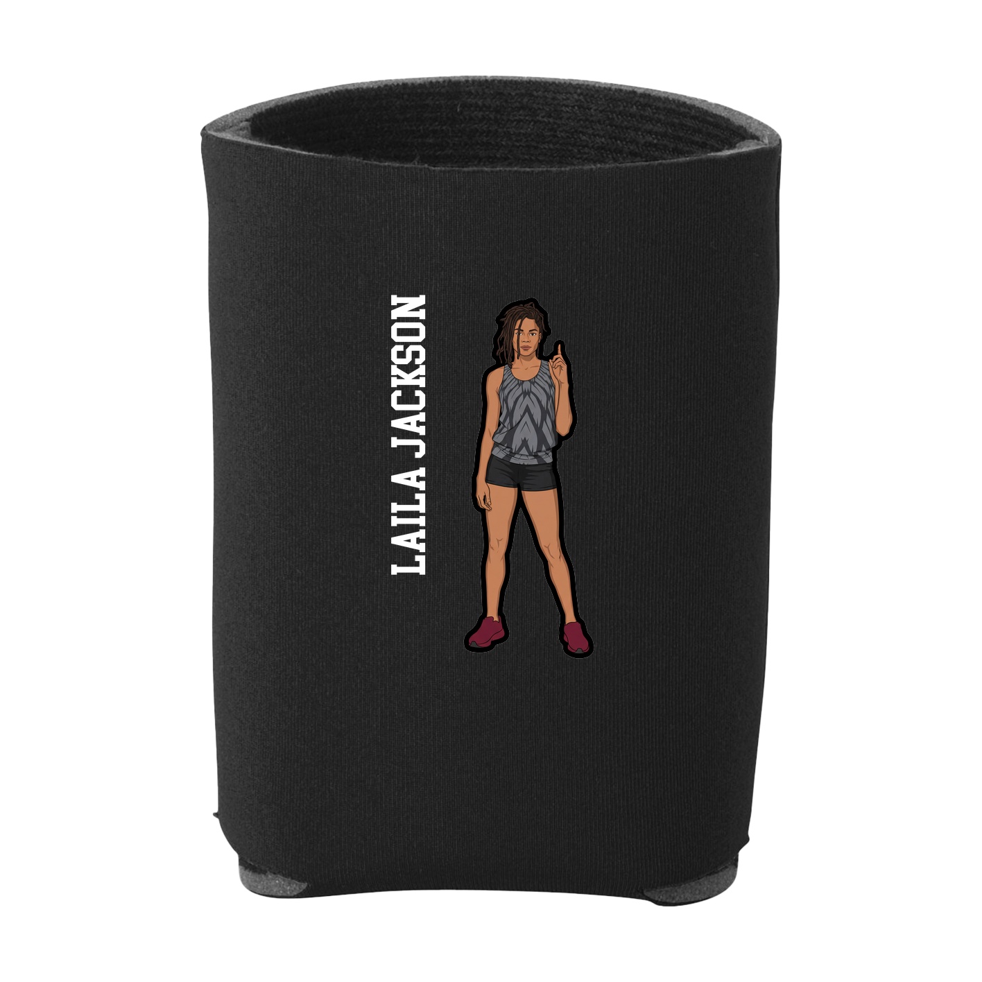 Can Holder — Name Vertical in Black