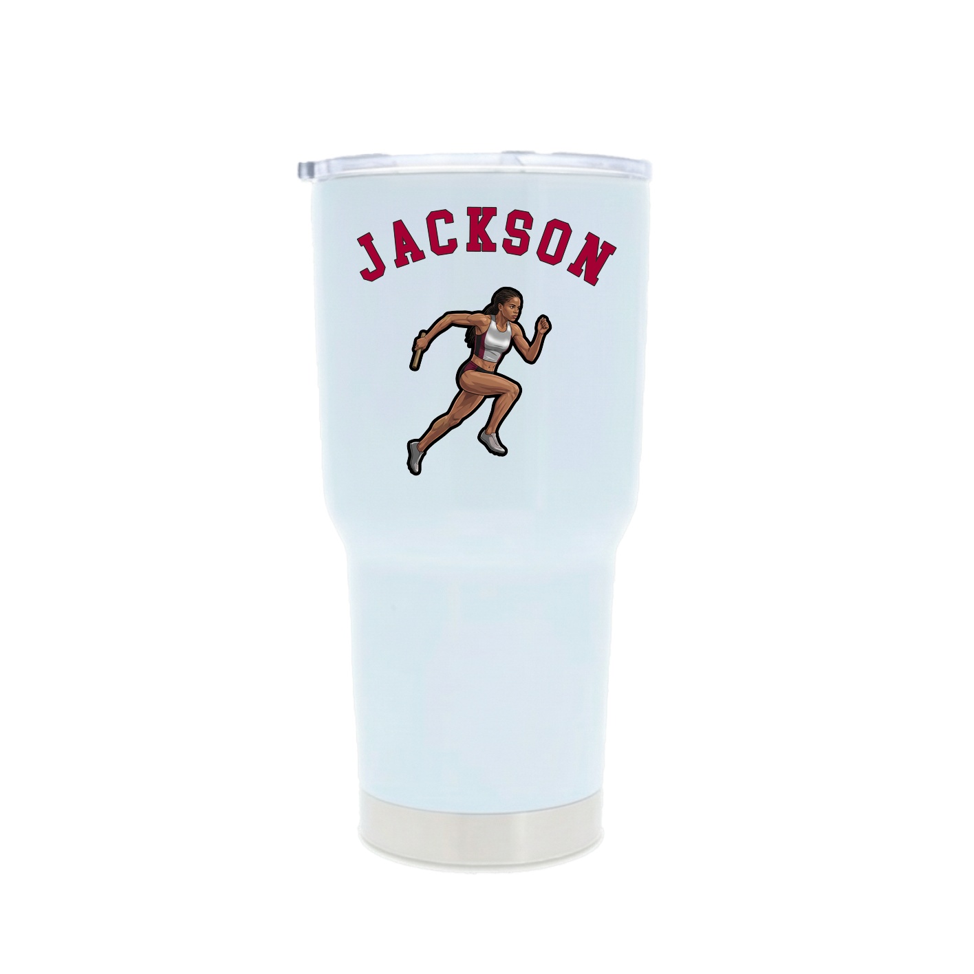 30oz Stainless Steel Tumbler — Shirsey Arch in White