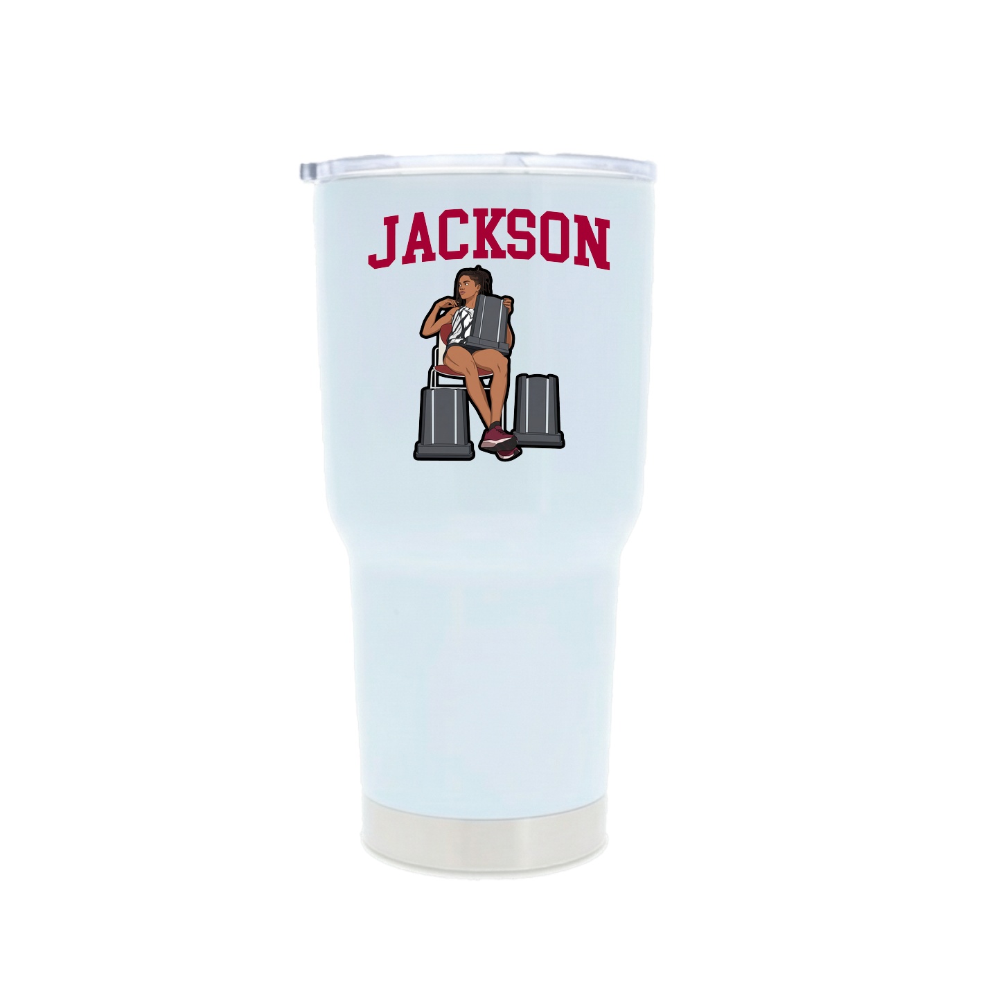 30oz Stainless Steel Tumbler — Shirsey in White