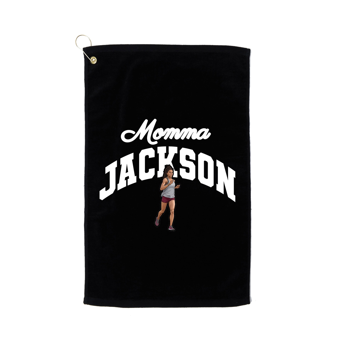 Golf Towel — Mothers Day Arch in Black