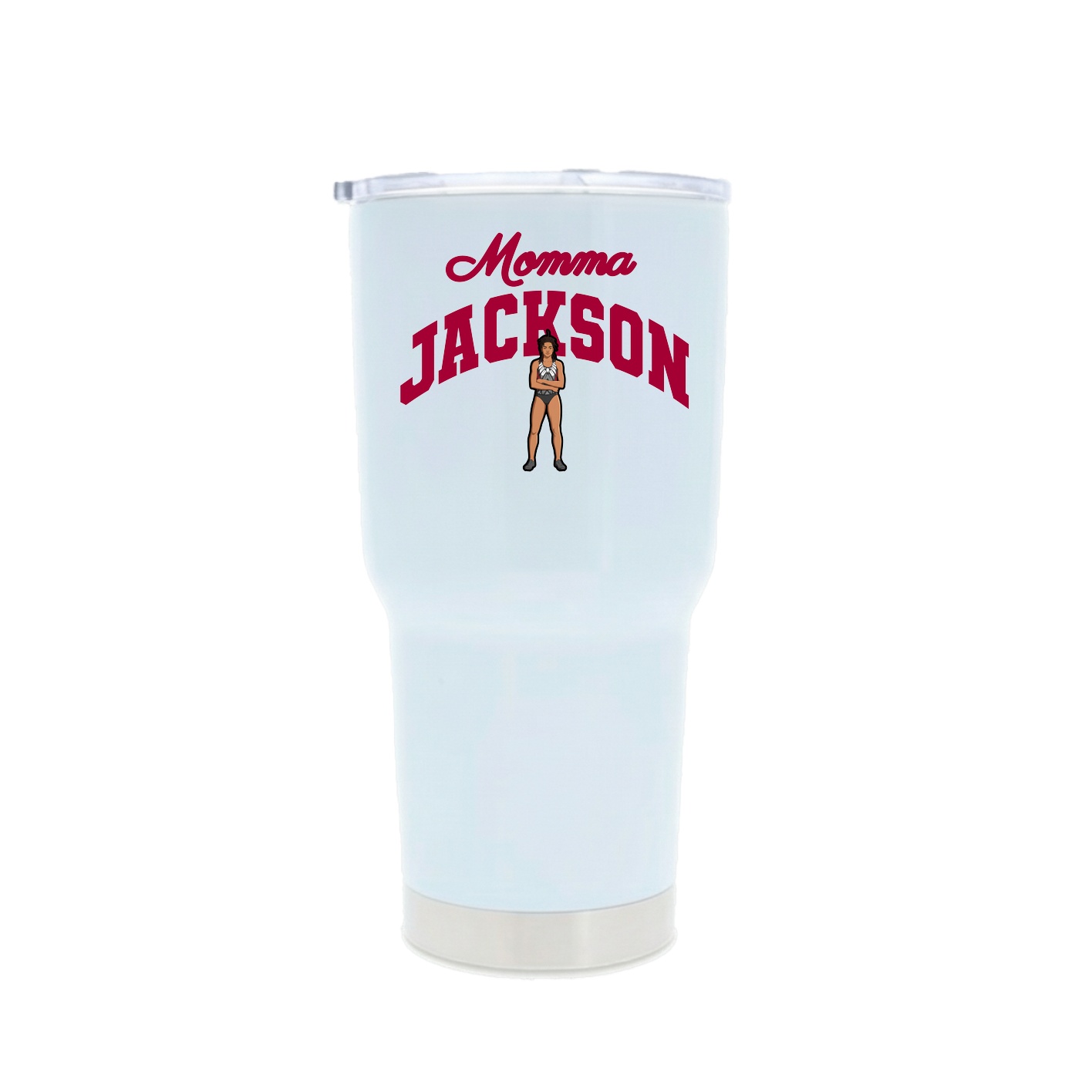 30oz Stainless Steel Tumbler — Mothers Day Arch in White