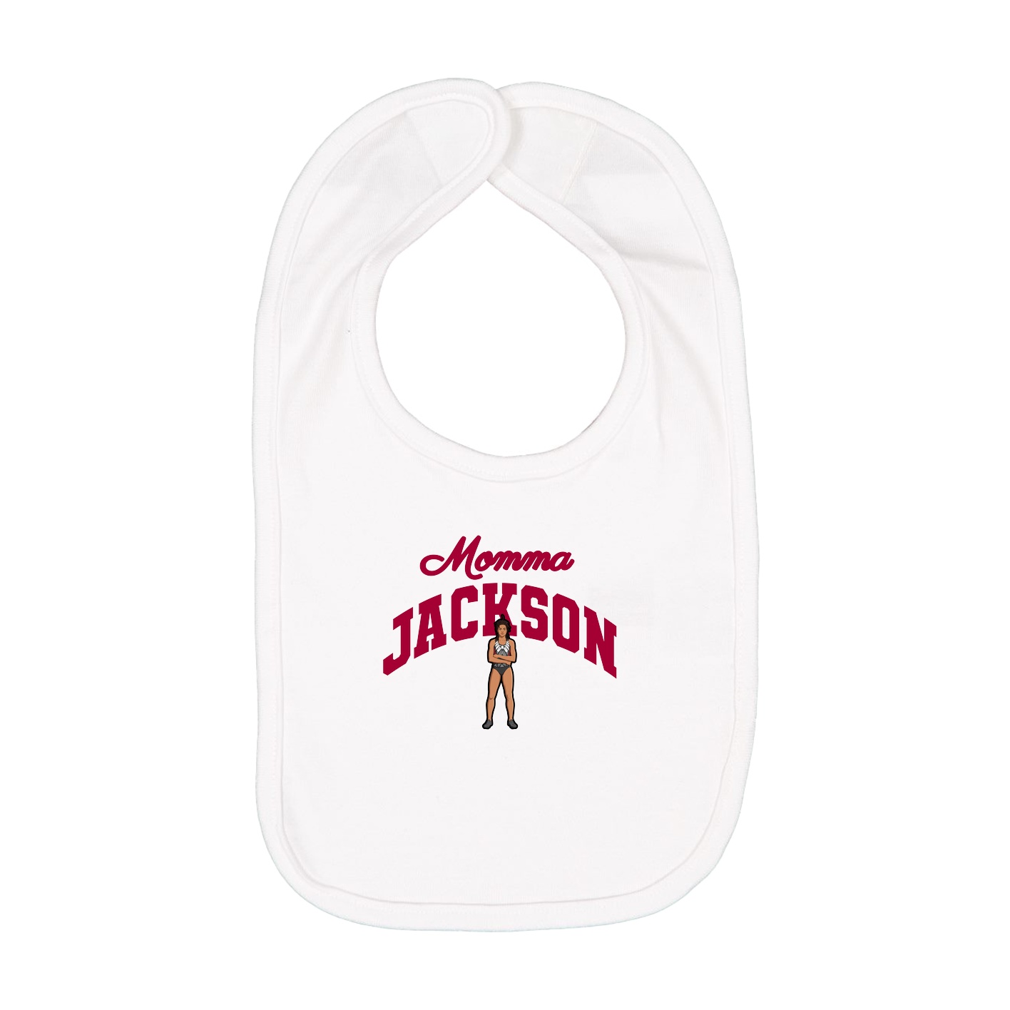 Infant Bib — Mothers Day Arch in White