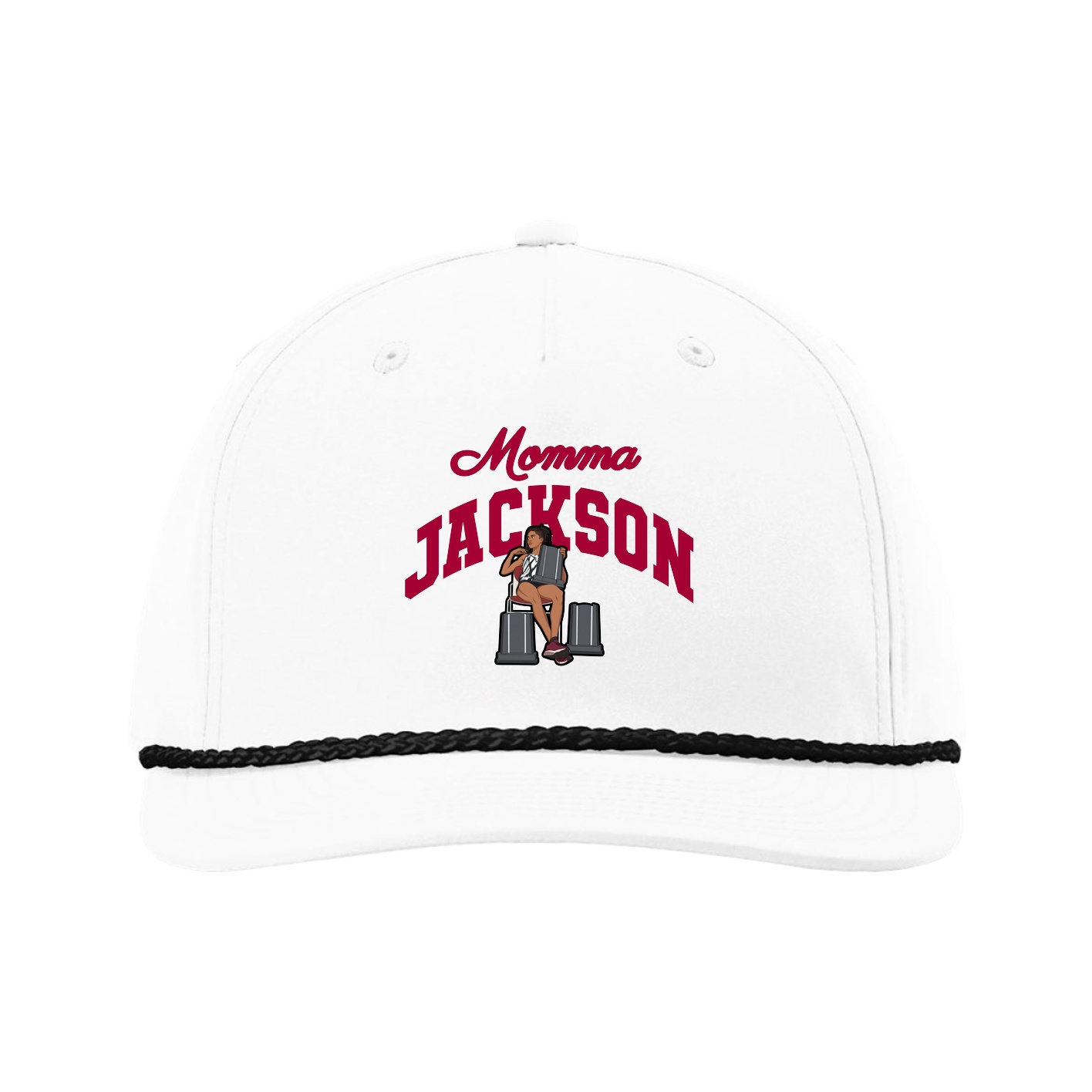 Five-Panel Classic Rope Cap — Mothers Day Arch in White