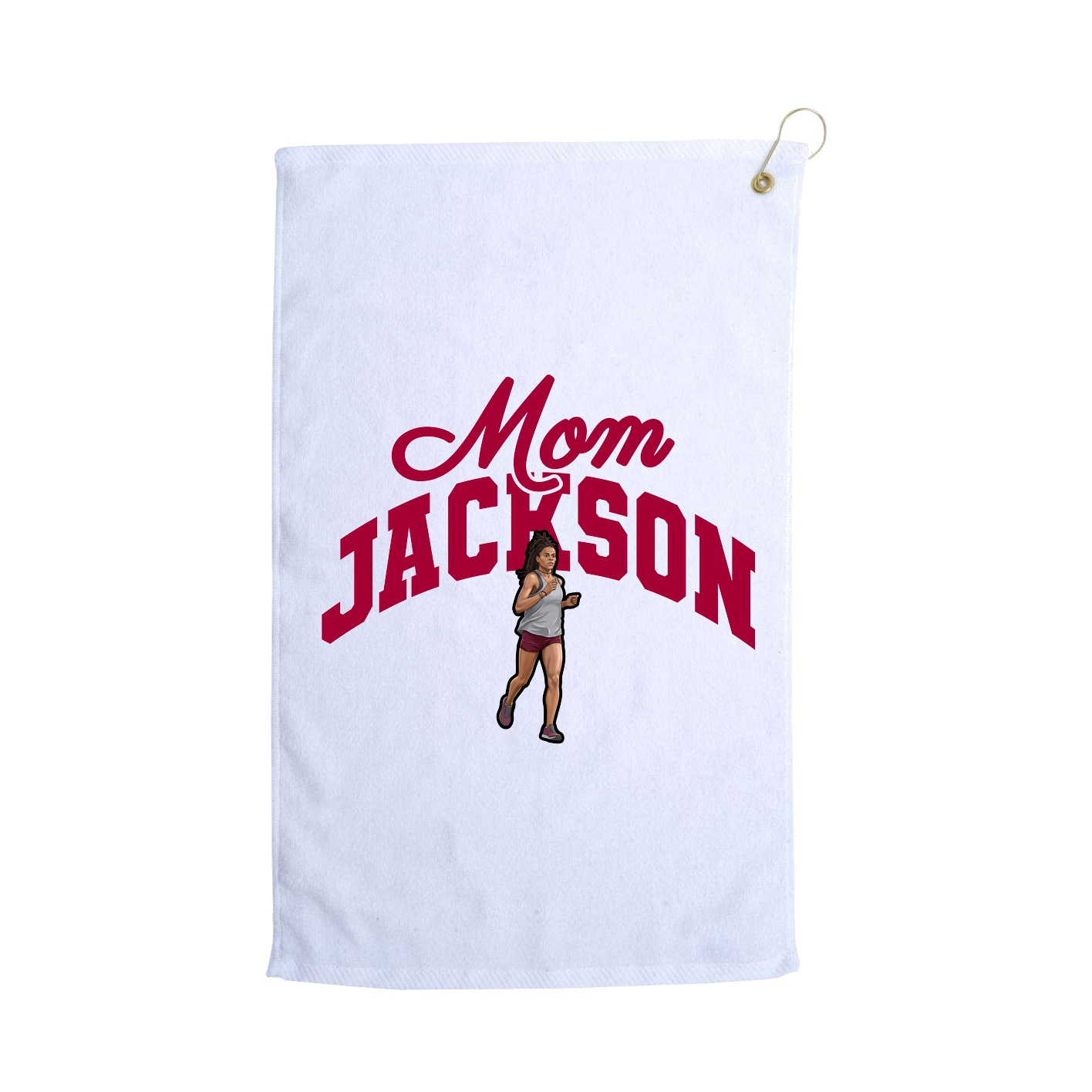 Golf Towel — Mothers Day Arch in White