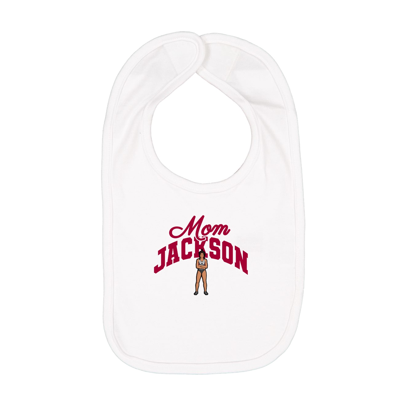 Infant Bib — Mothers Day Arch in White