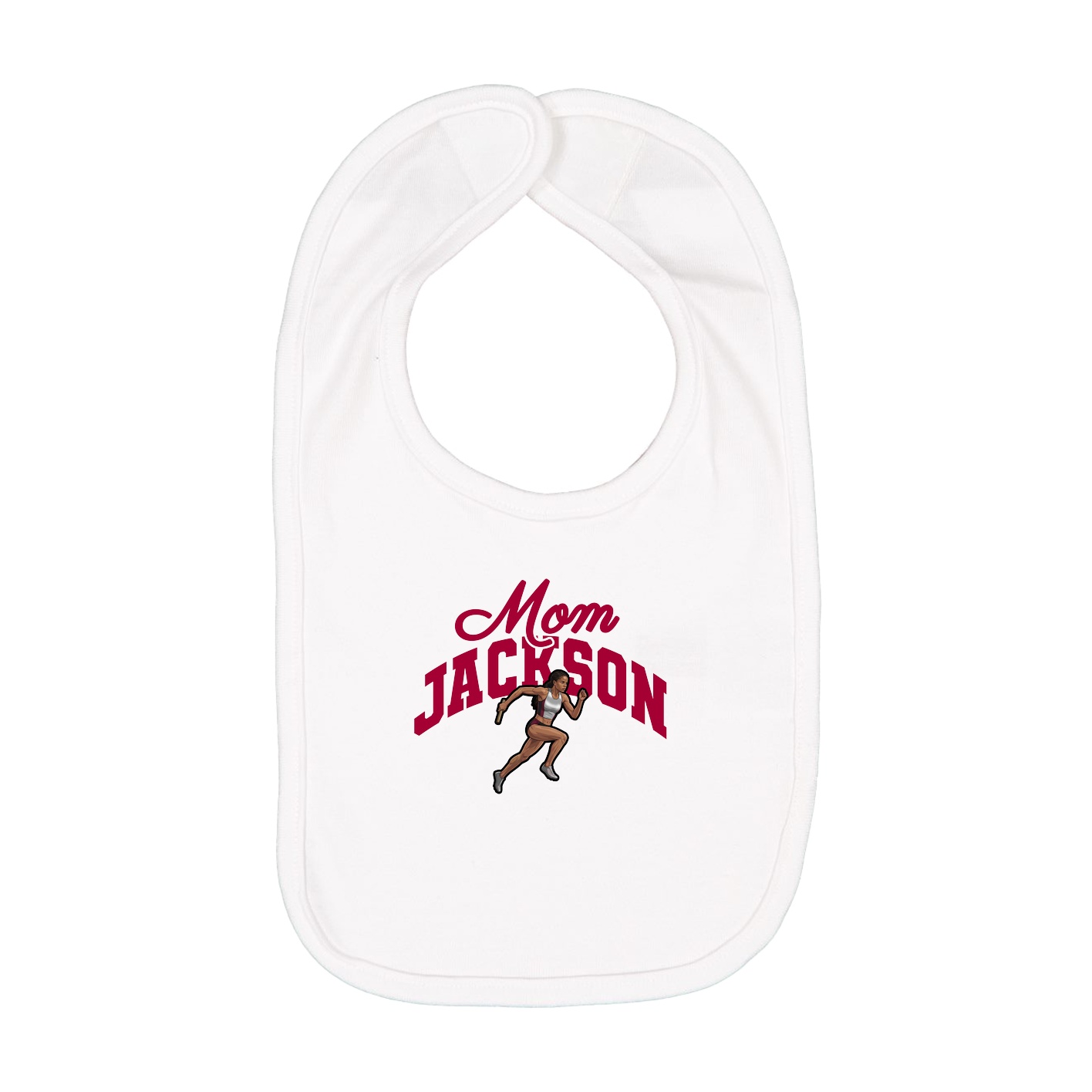 Infant Bib — Mothers Day Arch in White