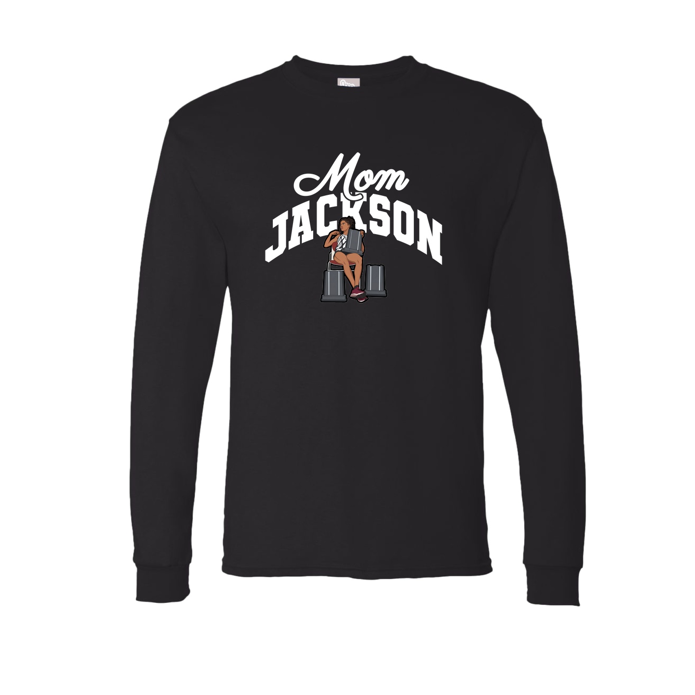 Long Sleeve Tee — Mothers Day Arch in Black