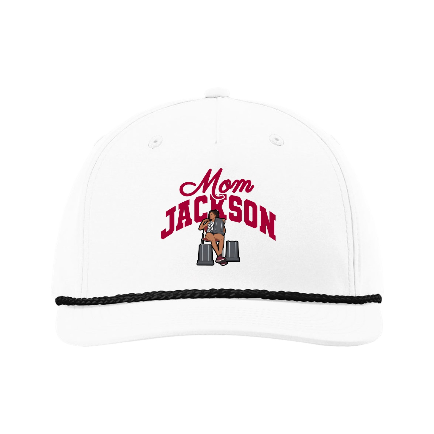 Five-Panel Classic Rope Cap — Mothers Day Arch in White