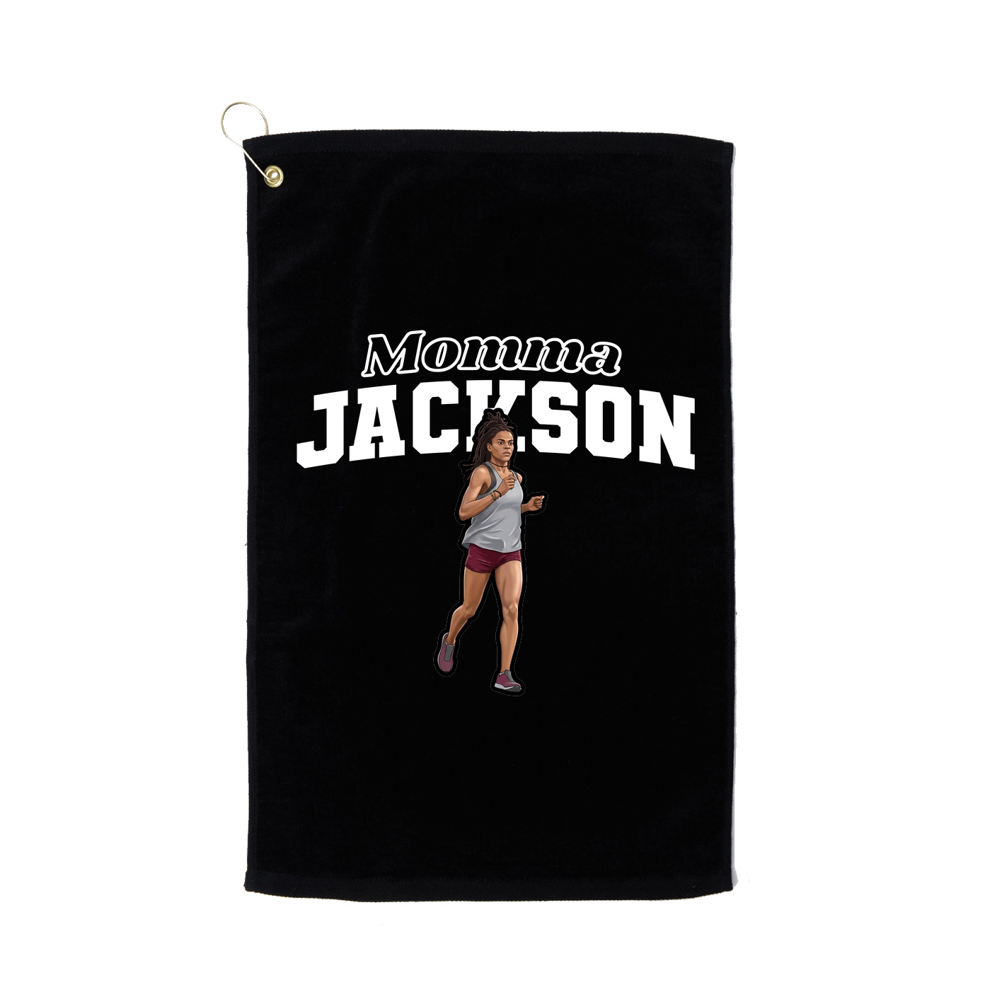 Golf Towel — Mothers Day Block in Black
