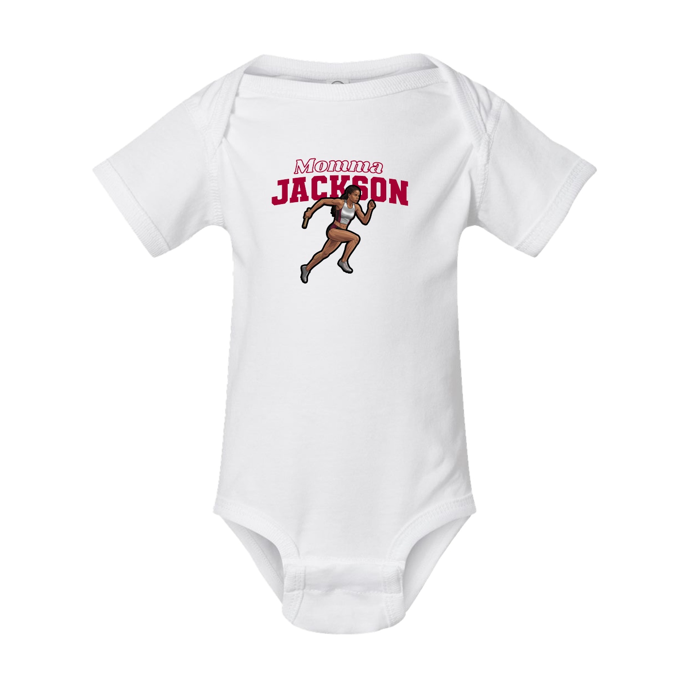 Baby Onesie — Mothers Day Block in White