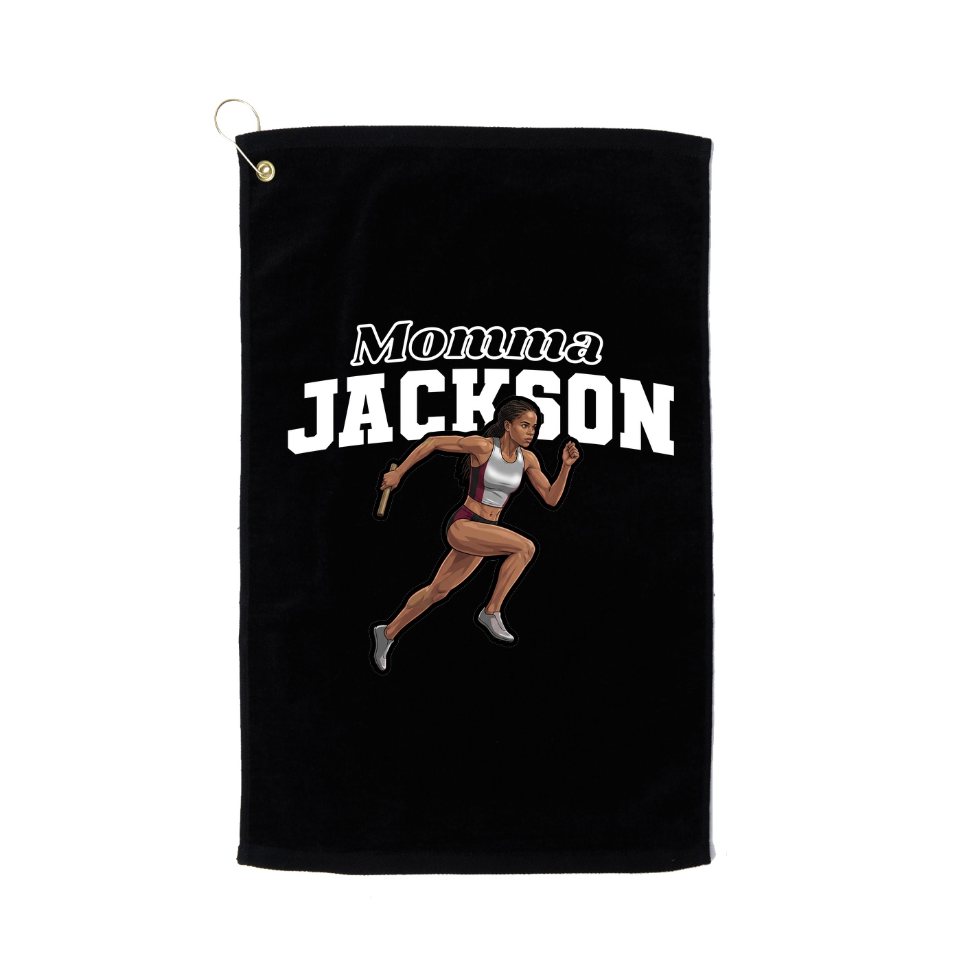 Golf Towel — Mothers Day Block in Black