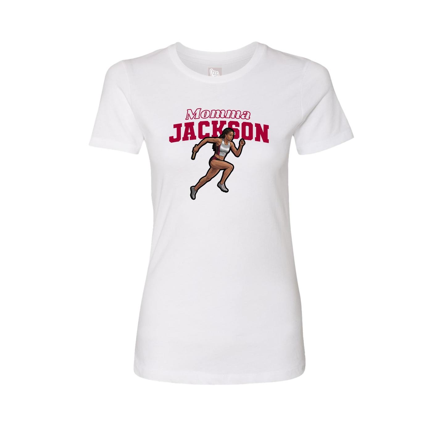 Womens Tee — Mothers Day Block in White