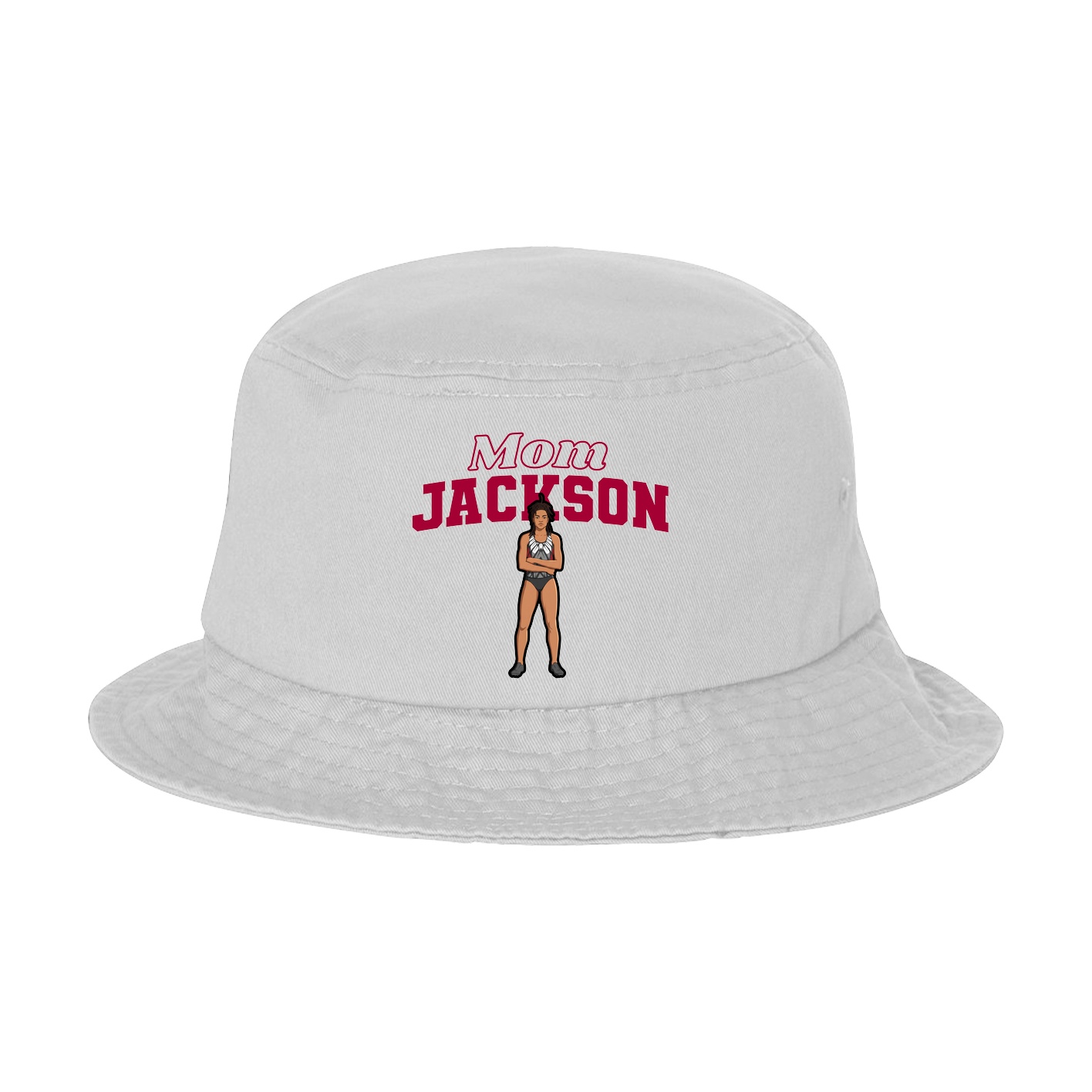Bucket Cap — Mothers Day Block in White