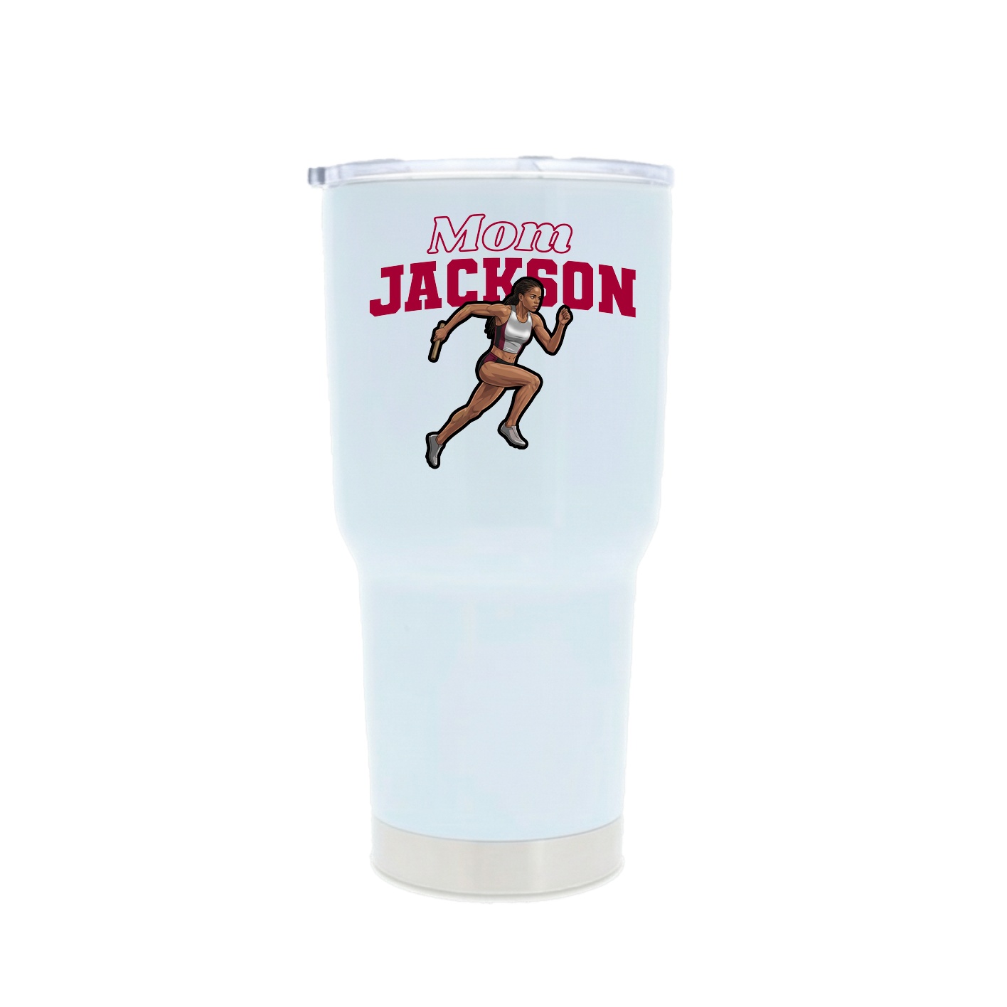 30oz Stainless Steel Tumbler — Mothers Day Block in White