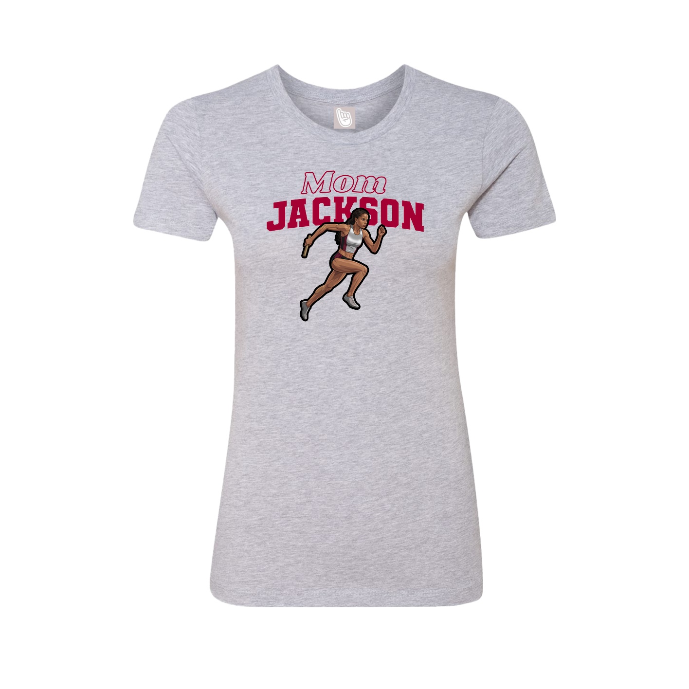 Womens Tee — Mothers Day Block in Grey